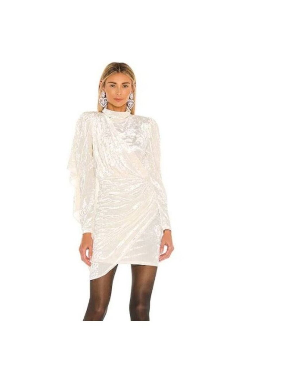 Ronny Kobo Adalee Dress Crushed Velvet Retro 80s Fairy Designer Womens S